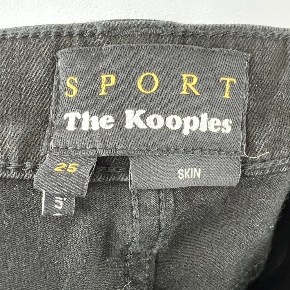 The Kooples Sport Black Low-Rise Skinny Skin Jeans Cotton Lyocell Stretch 25 View 6